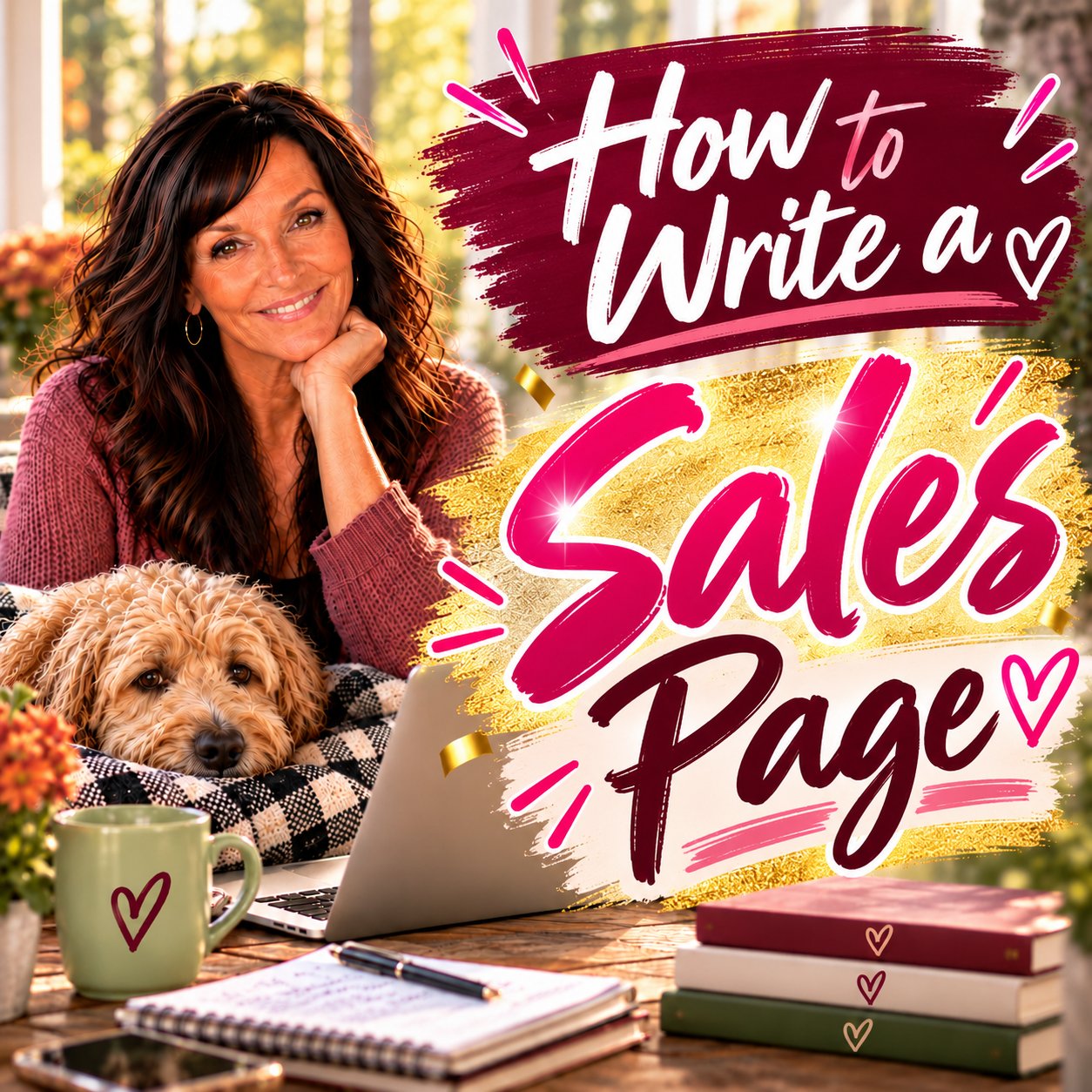 How to Write a Simple Sales Page After 40 (Without Sounding Pushy)